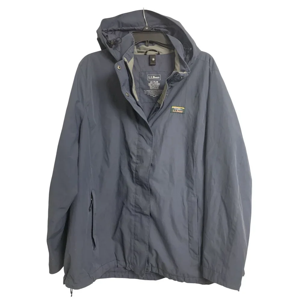 L.L. Bean Hooded Outdoor Hiking‎ Jacket Size 2X Plus